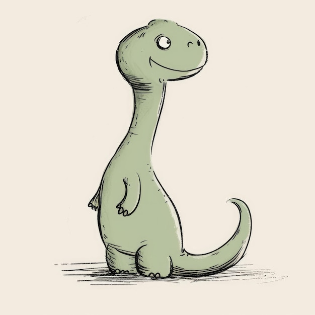 el estilo de dibujo de dinosaurios de dibujos animados