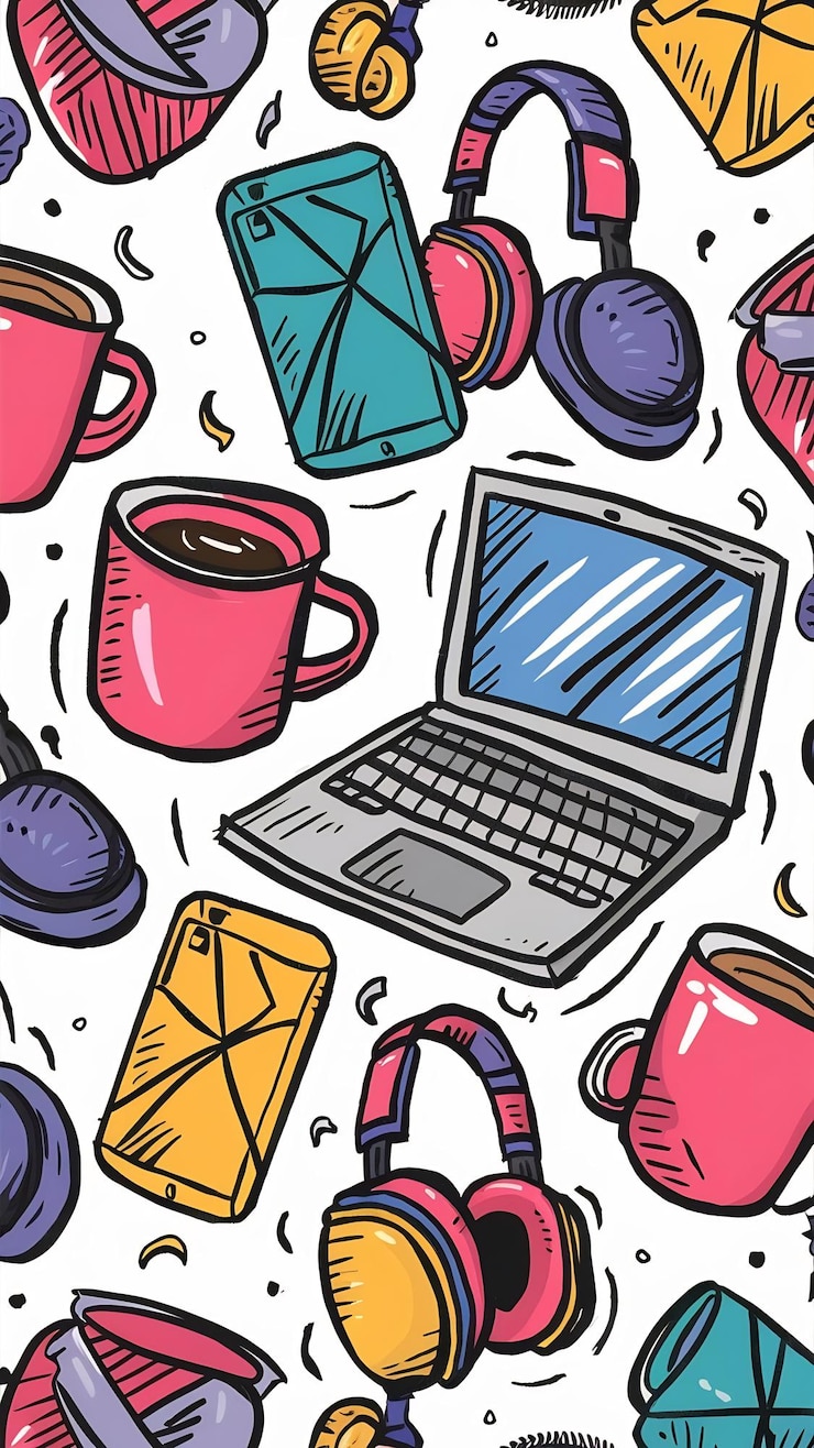 Foto estilo de dibujos animados de objetos ilustración vectorial moderna de moda aislada en fondo blanco dibujada a mano