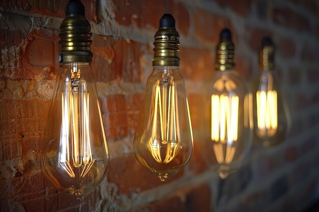 estilo Edison antiguas bombillas de luz