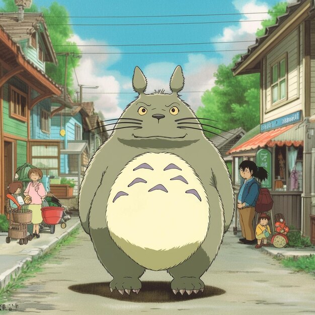 Foto estilo de fondo que recuerda al estudio ghibli.