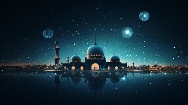 Estilo geométrico colorido Islâmico Ramadan K