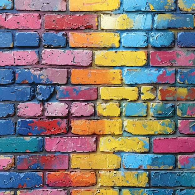 Foto estilo grunge pintura colorida fundo de parede fundo urbano abstrato