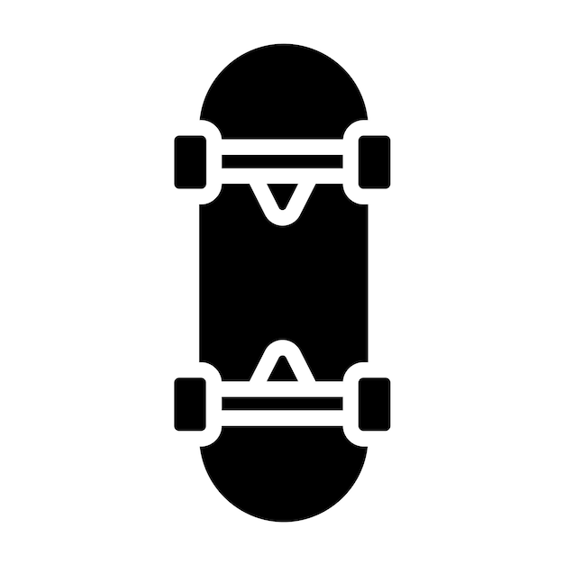 Estilo de icono de patineta de diseño vectorial