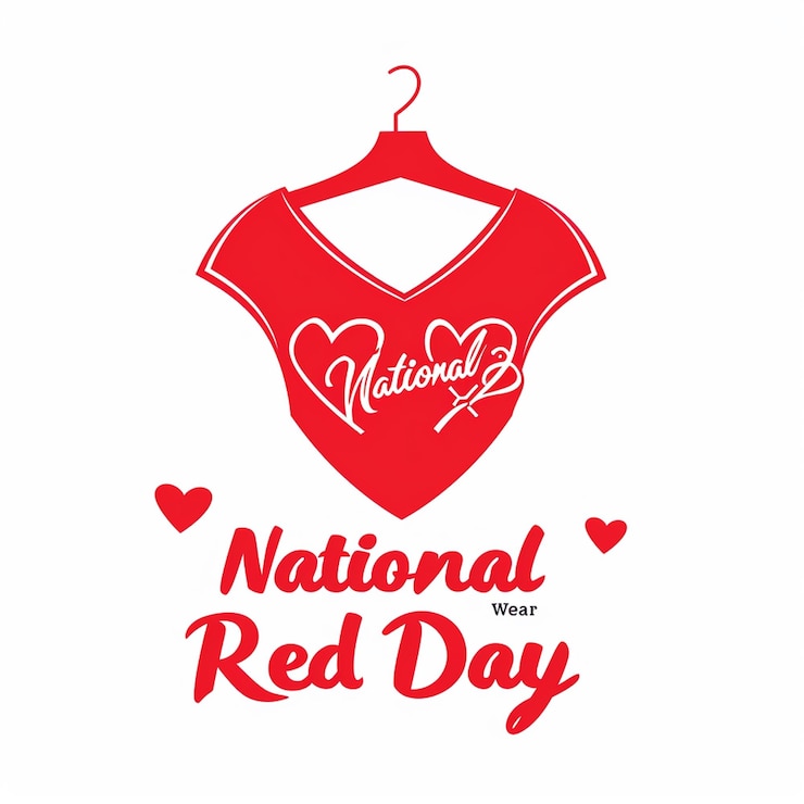 Foto estilo de ilustración vectorial de wear red day art