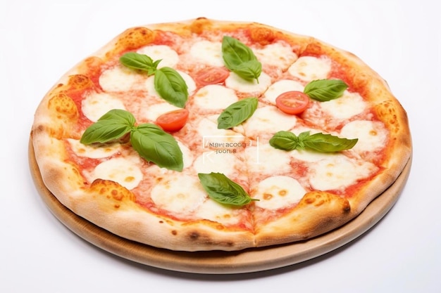 Foto estilo napolitano margherita pizza closeup fotografía de imágenes de comida deliciosa
