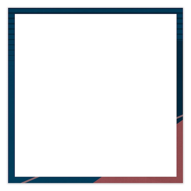 Estilo de póster retro en blanco con marco mínimo png