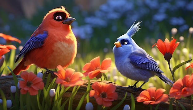 Estilo de la primavera de Pixar