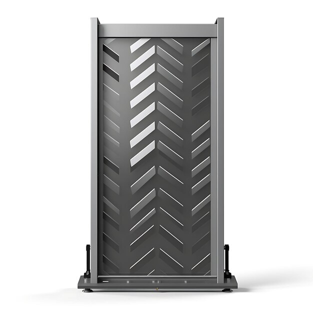 Estilo surrealista de porta de elevador vertical com design de onda moderna consiste em um projeto de ideia criativa Ver