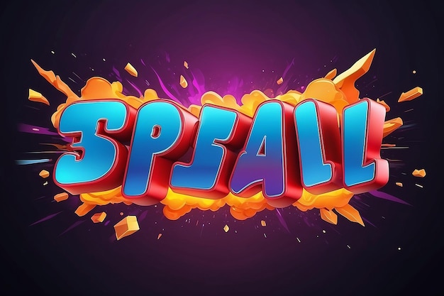 Estilo de texto 3D de acuerdo caliente con llamarada