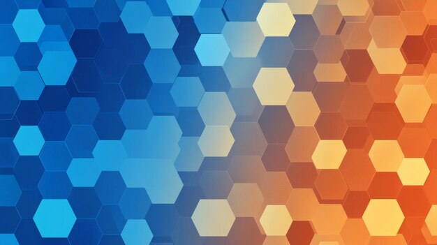 Estilo vectorial de fondo hexagonal con gradiente