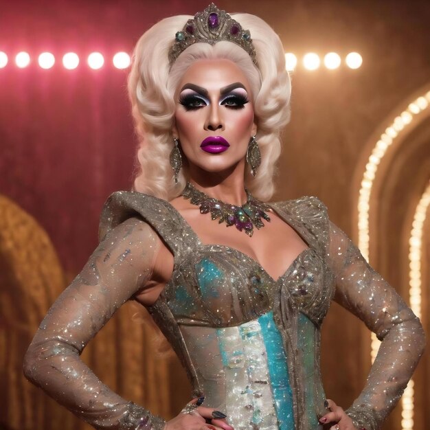 Foto el estilo de vida de la drag queen