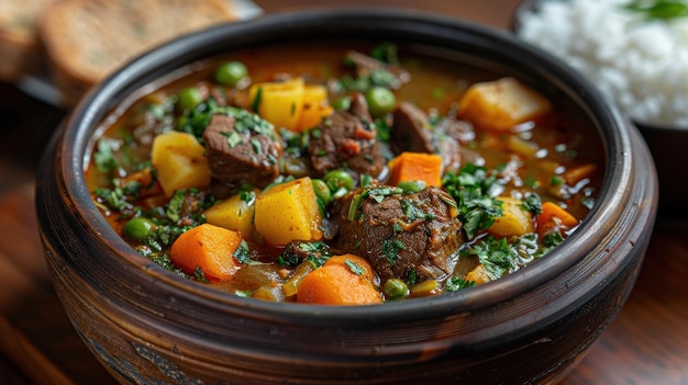 Estofado de carne de res con verduras