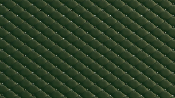 Estofado verde e rosa sofá de couro velho fundo padrão diamante Foto Premium