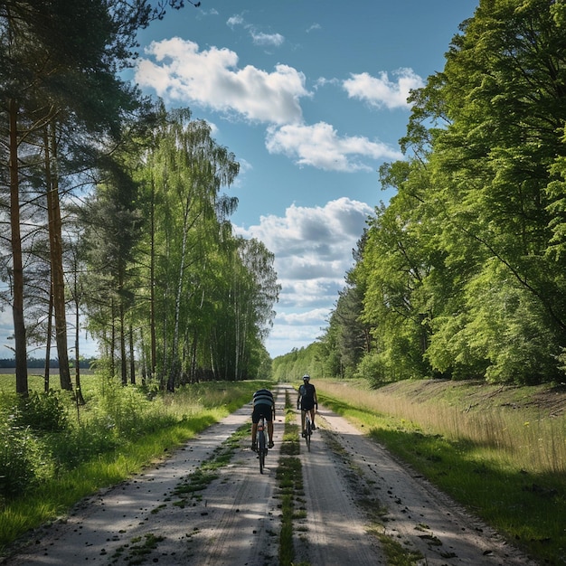 Estonian Summer Cycling Tour Active Scenic Cycling Image (Turno de ciclismo de verão da Estônia)