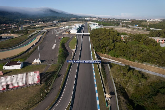 Estoril Portugal 10 de octubre de 2022 Vista aérea del autódromo Fernanda Pires da Silva conocido popularmente como Autodromo do Estoril