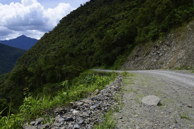 Estrada da morte Camino de la Muerte Yungas North Road entre La Paz e Coroico Bolívia