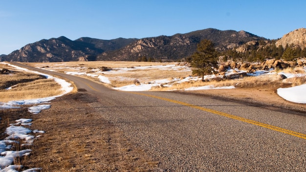 Estrada de inverno.