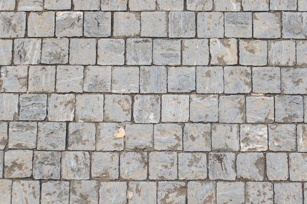 Foto estrada de pedra da área de granito em praga.