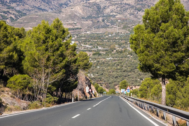 Estrada na alpujarra Granada