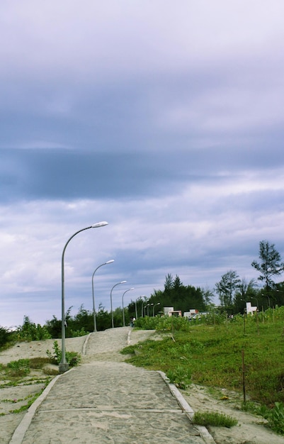 estrada na praia