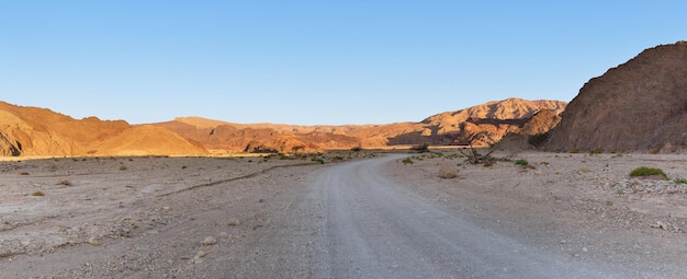 Estrada no deserto de Eilat Israel