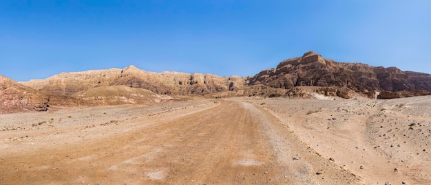 Estrada no deserto de Eilat Israel