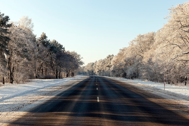 Estrada no inverno