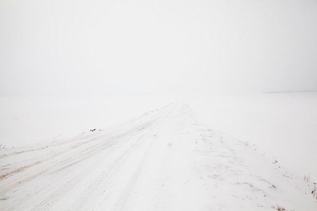 Estrada no inverno