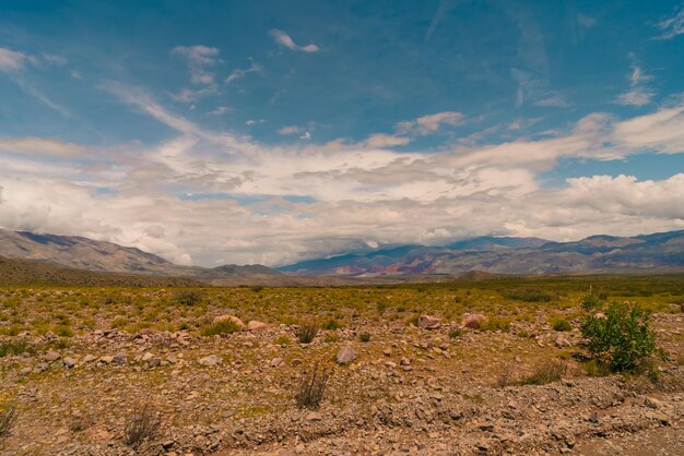 Foto estrada para o anorama do cerro de los 14 colores jujuy argentina