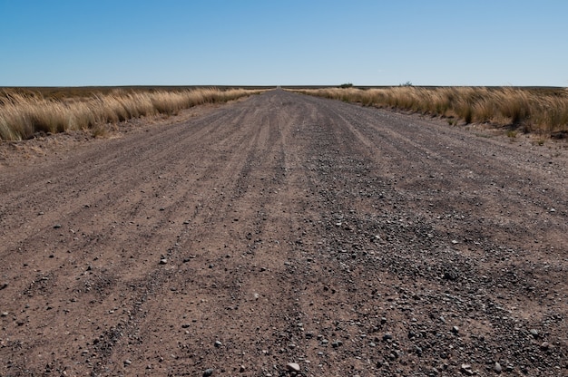 Foto estrada sem fim na patagonia argentina