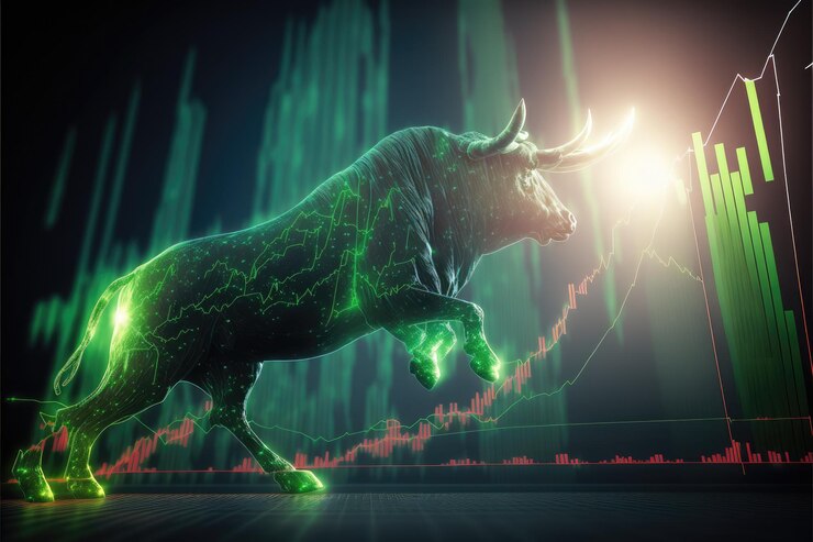 Estrategias alcistas rentables con gráficos y datos para el éxito del mercado de valores generativo ai