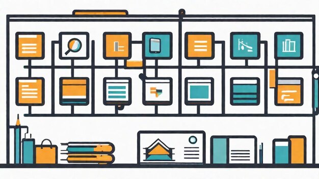 Foto estrategias organizativas para un espacio de trabajo productivo