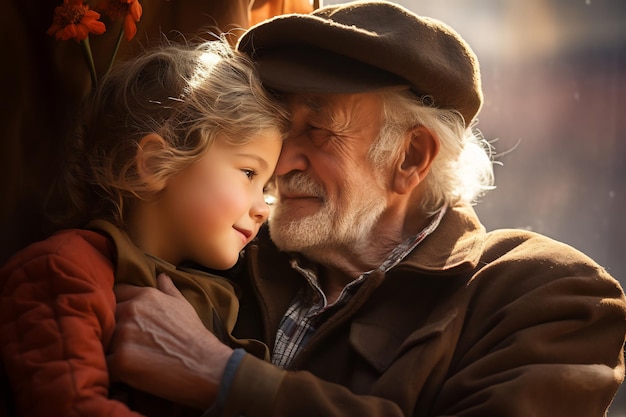 Foto el estrecho vínculo emocional entre los abuelos y sus nietos