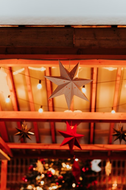 Estrela de decoração de natal