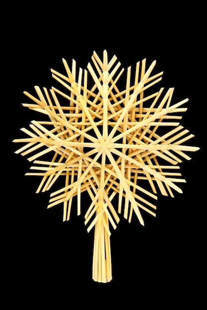 estrela de palha de natal