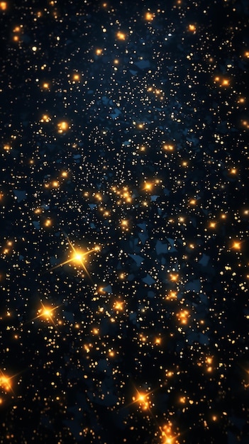 Estrelas brilhantes no céu noturno