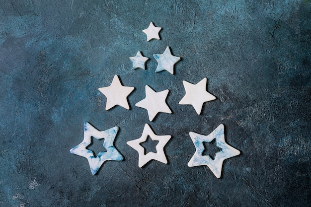 Estrelas de cerâmica de Natal