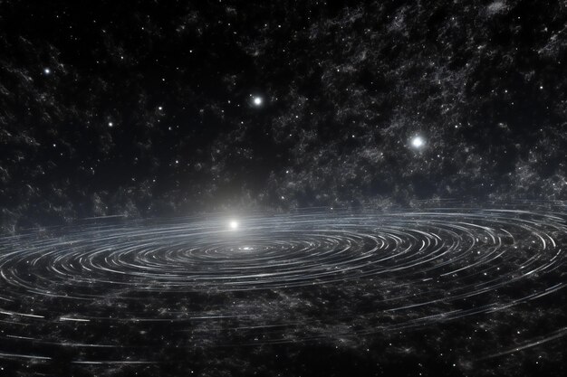 Estrelas de um planeta e galáxia em um espaço livre Elementos desta imagem mobiliados