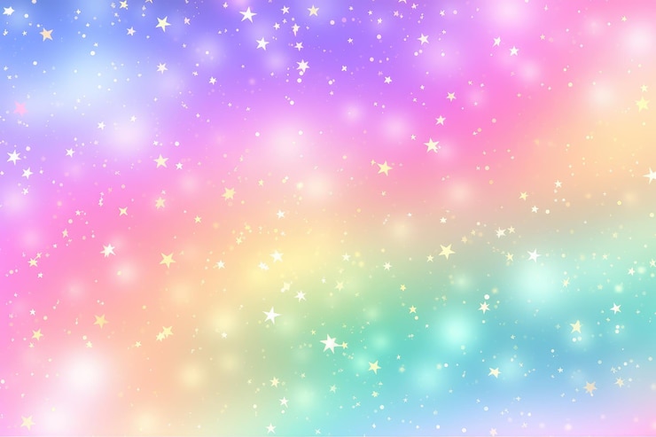 Foto estrelas do arco-íris de fundo ilustração vetorial de fundo colorido do arco-iris