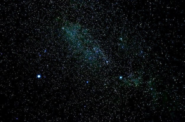 Estrelas e galáxia espaço exterior céu noite universo preto estrelado de campo de estrelas brilhante