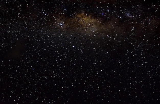 Estrelas e galáxia, espaço sideral, céu noturno, universo, preto, fundo estrelado de, brilhante, starfield