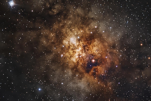 Foto estrelas no céu noturno estrelas no ceo noturno nebulosa e galáxia