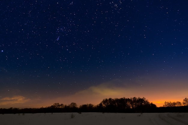 estrelas no céu noturno