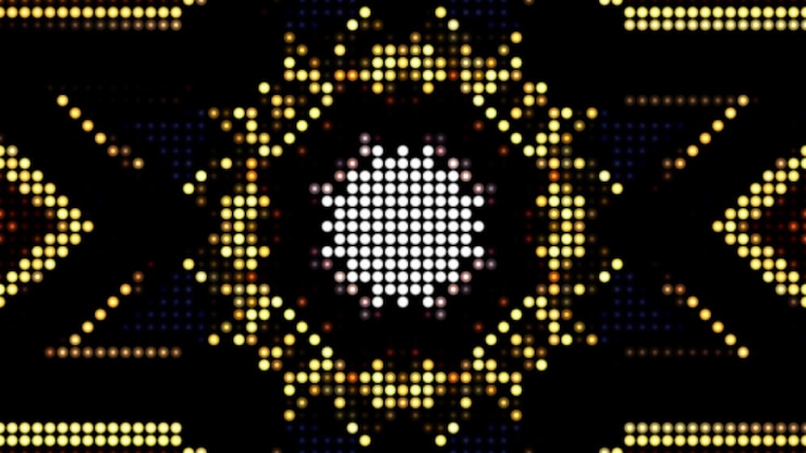 Foto estrella abstracta de bucle mandala de fondo rectángulo