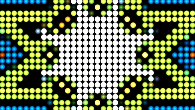 Estrella abstracta de bucle mandala de fondo rectángulo
