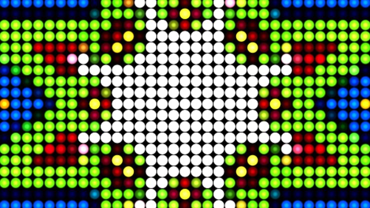 Foto estrella abstracta de bucle mandala de fondo rectángulo