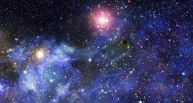 Estrella brillante Nebulosa galaxia distante Imagen abstracta Elementos de esta imagen proporcionados por la NASA