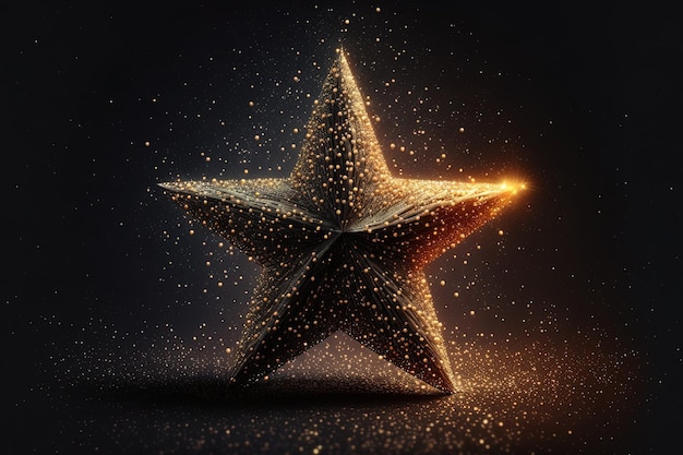 Estrella del cielo estrellado de Navidad en la distancia