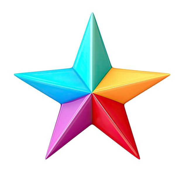 Estrella de colores