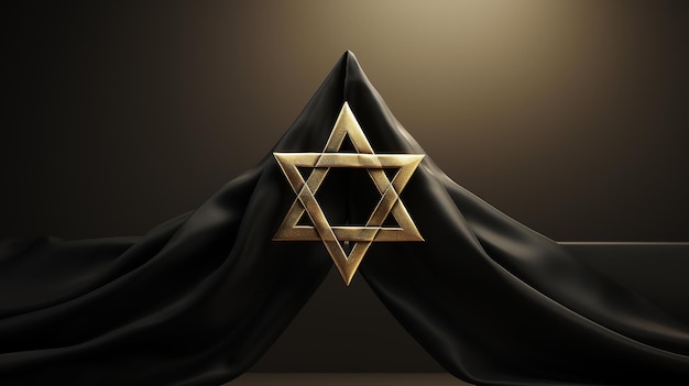 Estrella de David símbolo antiguo emblema en forma de estrella de seis puntas Cultura Magen fe Israel Judíos símbolo simbolismo bandera emblema elemento
